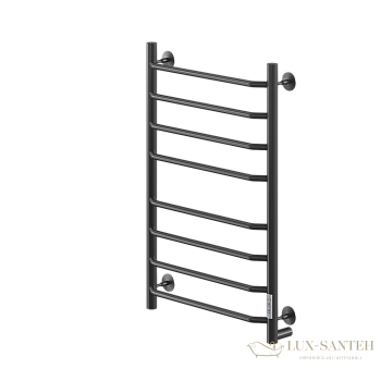 полотенцесушитель электрический кабельный ника way-3 80/50 ral9005 черный матовый u