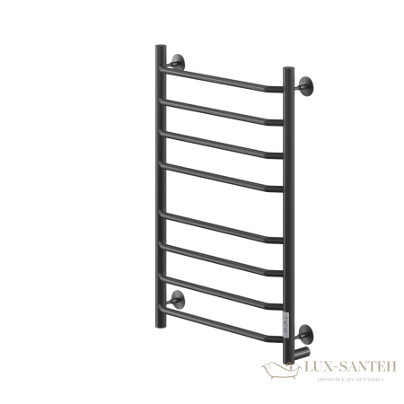 полотенцесушитель электрический кабельный ника way-3 80/50 ral9005 черный матовый u