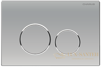 панель смыва charus tm, spazio, fp.330.46.01, хром матовый