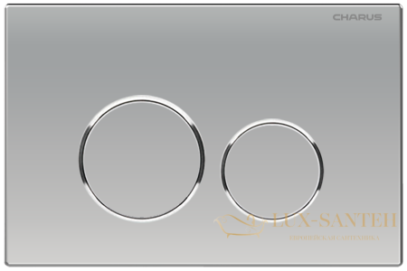 панель смыва charus tm, spazio, fp.330.46.01, хром матовый