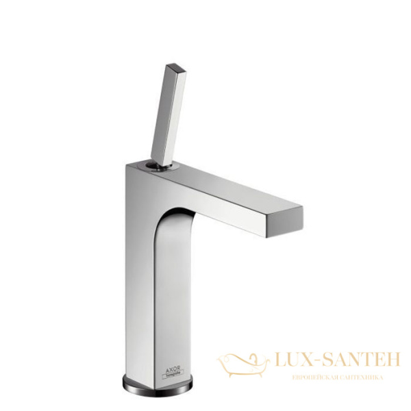 смеситель для раковины 90, axor citterio, 39035000, с донным клапаном, хром