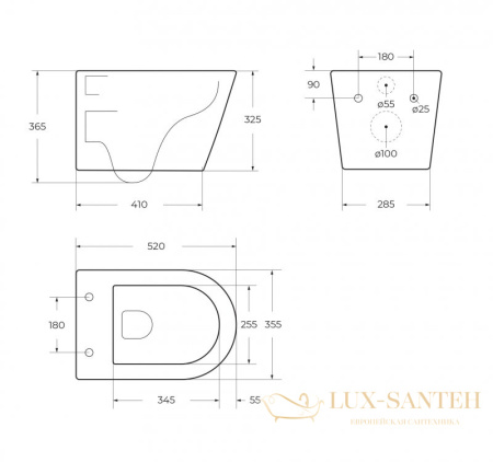 унитаз подвесной belbagno tre bb5180ch-tor/sc безободковый, торнадо, с сиденьем микролифт, белый глянцевый
