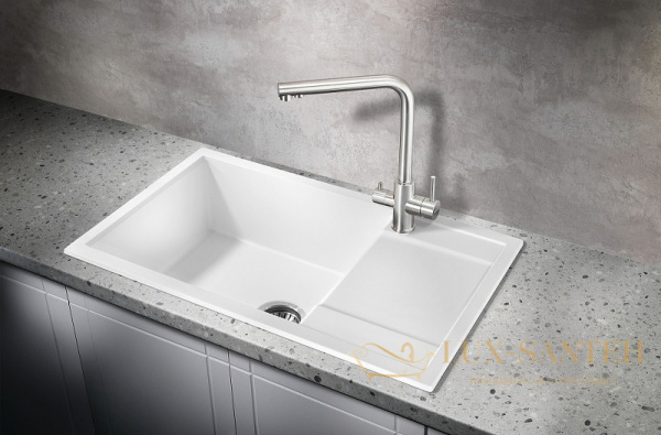 кухонная мойка milacio navarra mc.77052 78 см, белый