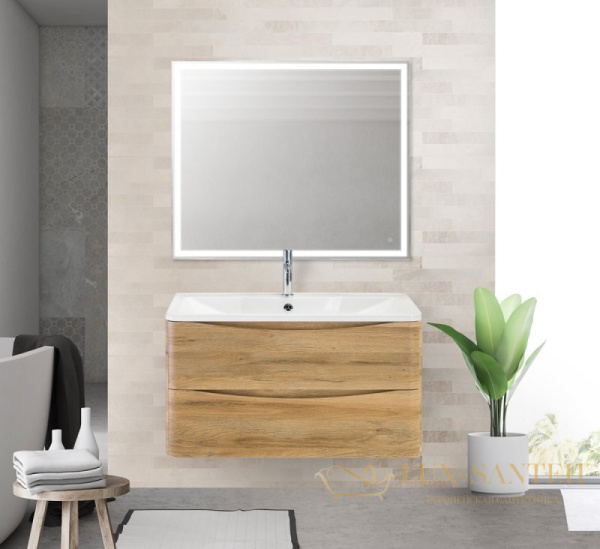 тумба под раковину belbagno acqua acqua-900-2c-so-rr подвесная, rovere rustico