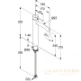 смеситель kludi bozz 38286n076 для раковины высокий, золото матовое
