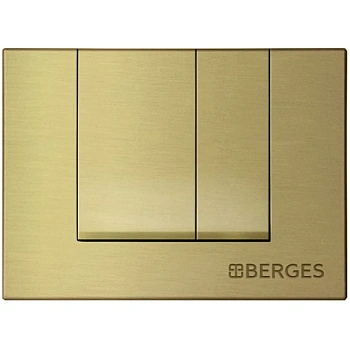 кнопка berges square 040048 для инсталляции novum s8, бронза