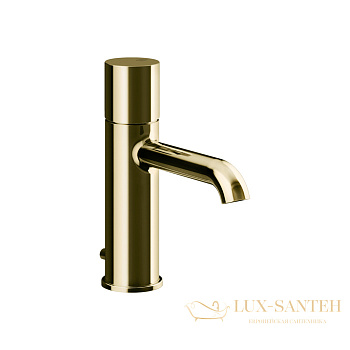 смеситель для раковины gessi habito unito 70001.710, с донным клапаном, brass pvd