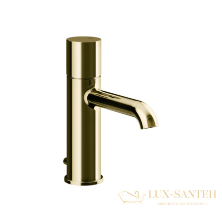 смеситель для раковины gessi habito unito 70001.710, с донным клапаном, brass pvd