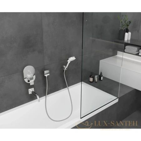 смеситель для ванны с душем hansgrohe vernis shape 71458000, хром
