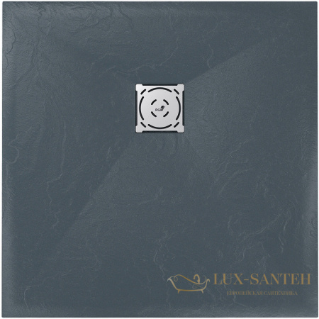 душевой поддон rgw stone tray 16152075-02 из искусственного камня st-g 75x75, графит