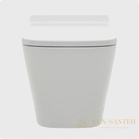 унитаз подвесной безободковый aquame aqm2004, с быстросъемным сиденьем softclose, белый глянцевый