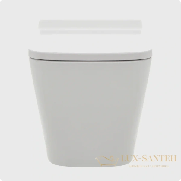 унитаз подвесной безободковый aquame aqm2004, с быстросъемным сиденьем softclose, белый глянцевый