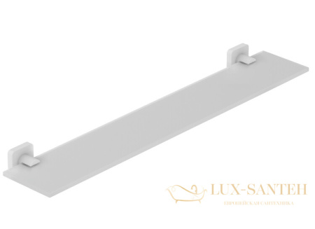 полка стеклянная 600 мм, kludi vela s, 2597353, белый матовый
