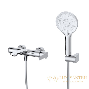 смеситель для ванны cezares lux-vd-01, с ручным душем, хром глянцевый