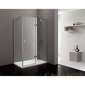 душевой уголок cezares verona-ah-1 verona-w-ah-1-120/80-p-cr-r 120x80 см, стекло рифленое