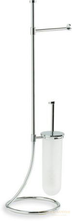 stil haus venus, 573(08), бумагодержатель + ерш стеклянный, цвет хром