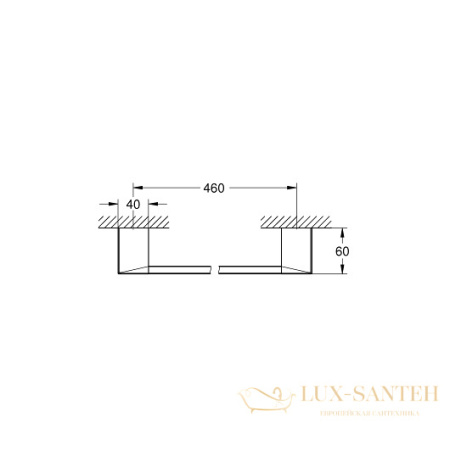 полотенцедержатель grohe selection cube 40767000 500 мм, хром