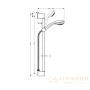 душевой гарнитур hansgrohe crometta 85 multi 27767000 unica crometta штангой 65 см, хром