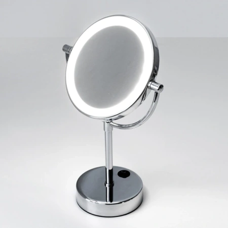 косметическое зеркало wasserkraft k-1005 x 8, хром