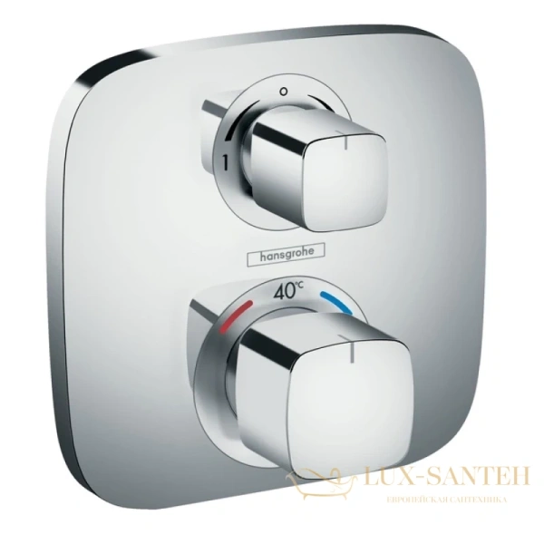 термостат hansgrohe ecostat e 15708000 для ванны с душем, 2 режима, хром