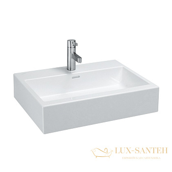 раковина laufen living 8.1743.4.000.104.1 накладная 60 см, белый глянцевый