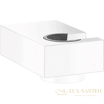 душевой держатель hansgrohe porter e 28387700 белый матовый