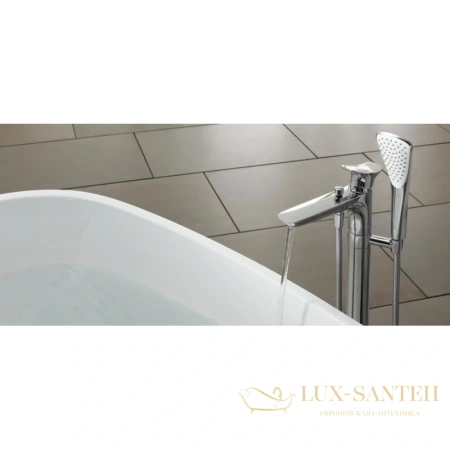 напольный смеситель kludi ambienta 535900575 для ванны, хром