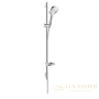 душевой гарнитур hansgrohe raindance select e 120 26621000 со штангой 90 см и мыльницей, хром