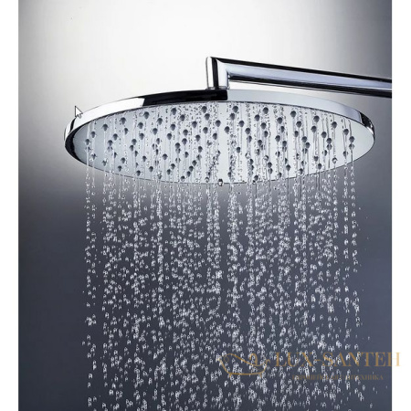 верхний душ с настенным кронштейном bossini cosmo  h70596i.094, 520х280 мм, никель шлифованный