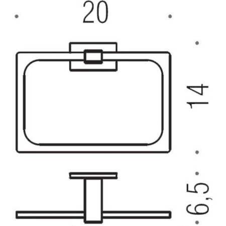 полотенцедержатель кольцо colombo design look b1631.nm, черный матовый