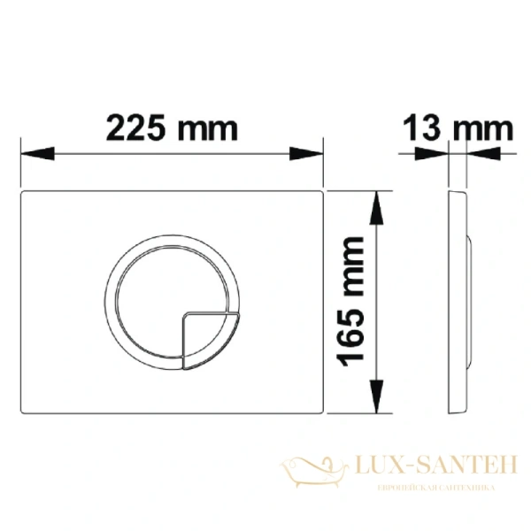 кнопка berges ring 040025 для инсталляции novum r5, черный soft touch