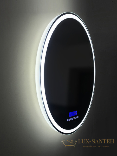 зеркало belbagno spc spc-rng-700-led-tch-rad с подсветкой, с сенсорным выключателем, с bluetooth, с термометром, с радио