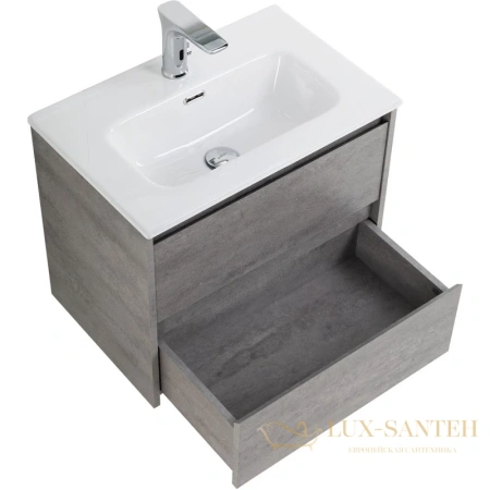 тумба belbagno kraft kraft 39-600/390-2c-so-cg 60 см, cemento grigio