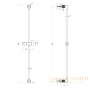 душевая штанга gessi inciso 58144.299, black xl