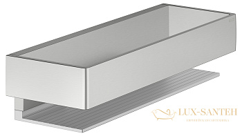 полка для душа keuco edition 11, 11158210000, нержавеющая сталь шлифованная