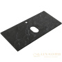 столешница под раковину belbagno kep-100-mno 100 см, marmo nero opaco