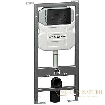 монтажный элемент ceramica nova envision round cn1001b для подвесного унитаза