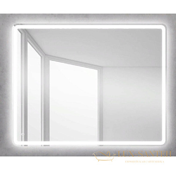 зеркало belbagno spc spc-mar-1000-800-led-btn 100 см с кнопочным выключателем, с подсветкой