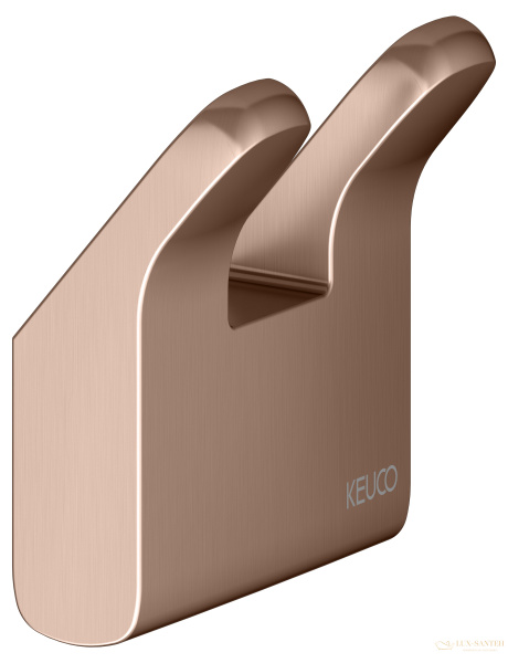 крючок двойной keuco moll, 12713290000, золото красное шлифованное