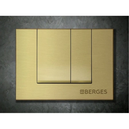 кнопка berges square 040048 для инсталляции novum s8, бронза