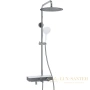 душевая система wasserkraft aller a113.116.155.ch thermo 300 мм, хром/белый