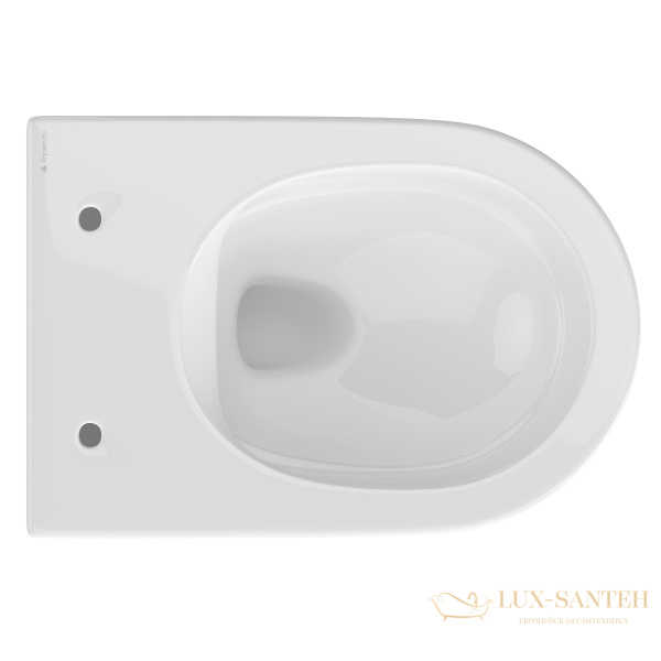 унитаз подвесной aqueduto cone, con0110, 525*360 безободковый, сиденье с микролифтом, белый глянцевый