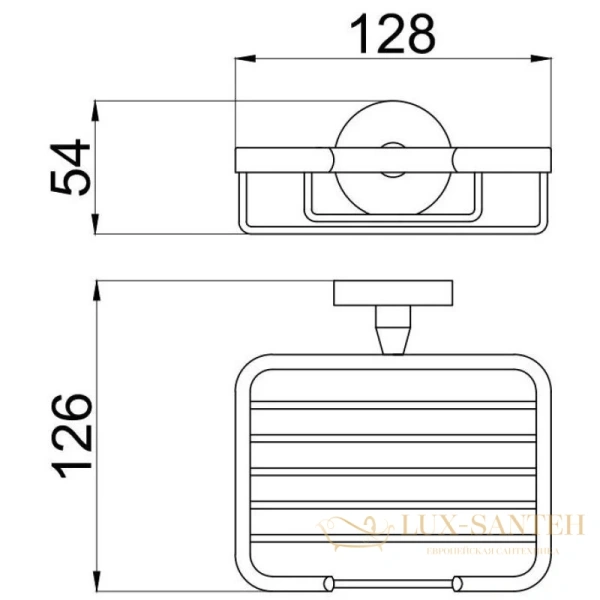 мыльница allen brau priority 6.31004-bn, никель