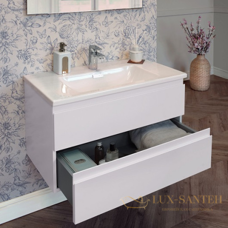 тумба под раковину jacob delafon madeleine eb1318-j5 1030х492 мм, белый глянцевый лак 