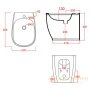 биде artceram atelier atb002 17 00 напольное, черный матовый