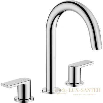 смеситель для раковины hansgrohe vernis shape 71563000 на 3 отв