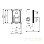 душевой комплект timo selene sx-2039/03sm 400 мм, черный матовый
