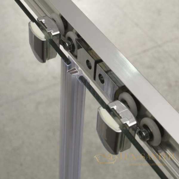 душевая дверь belbagno unique unique-bf-2-170/200-m-cr 200 см профиль хром, стекло матовое
