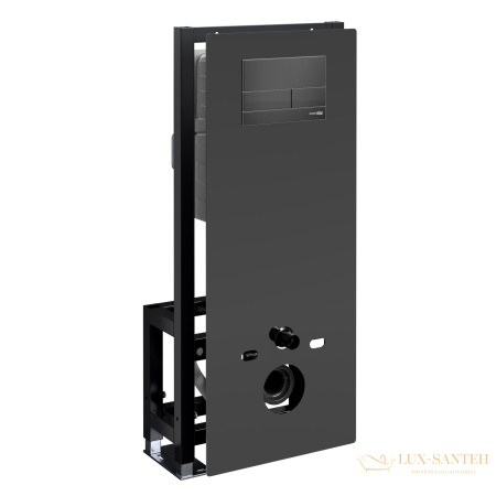 инсталляция для унитаза wasserkraft glan 66 66tlt.010.me.bl.mb04 с панелью смыва, черный матовый