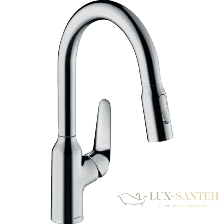 кухонный смеситель hansgrohe focus m42 71801000 с вытяжным душем 2jet